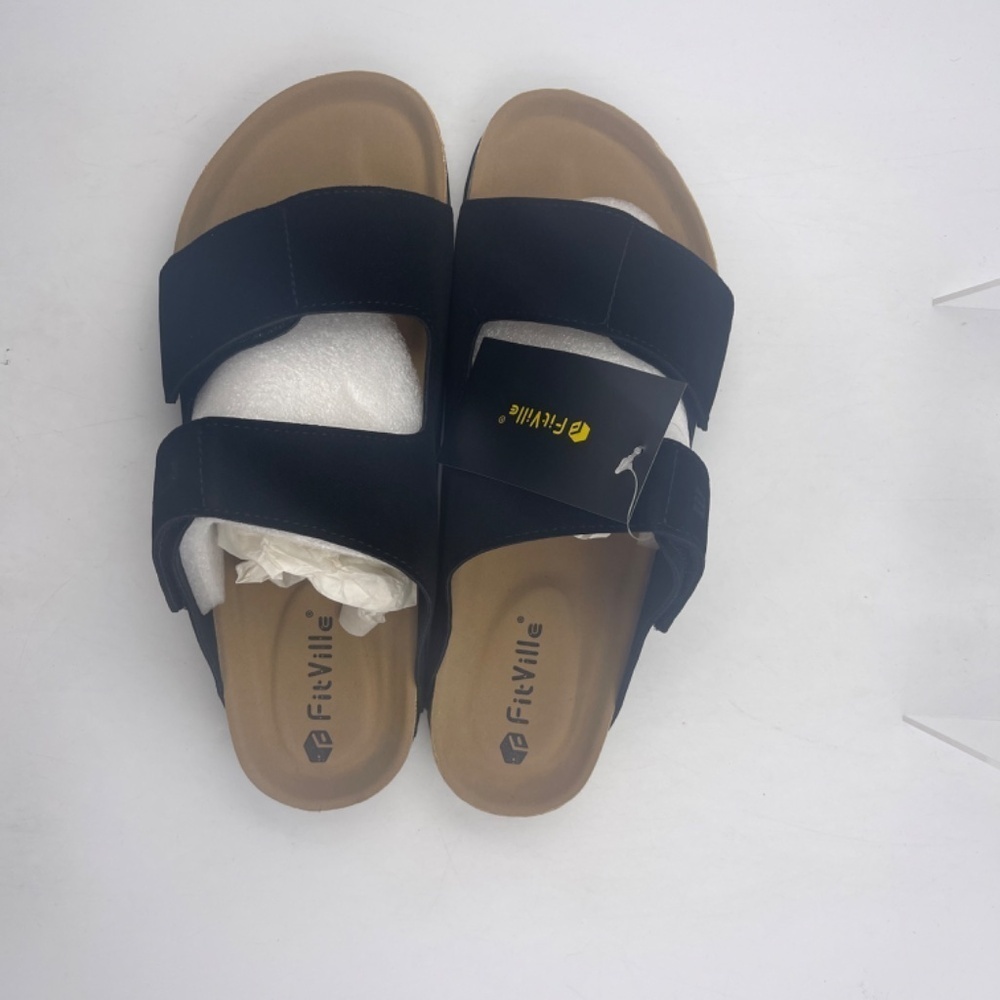 NEW Fitville Arch Rebound Sandal Black EUR 44 - Picture 4 of 7